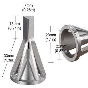 Domom® Outil d'Ébavurage de Chanfrein Externe pour Foret (2 PCS)