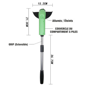 Tondeuse à Gazon Électrique sans Fil Rétractable Portable - ciaovie