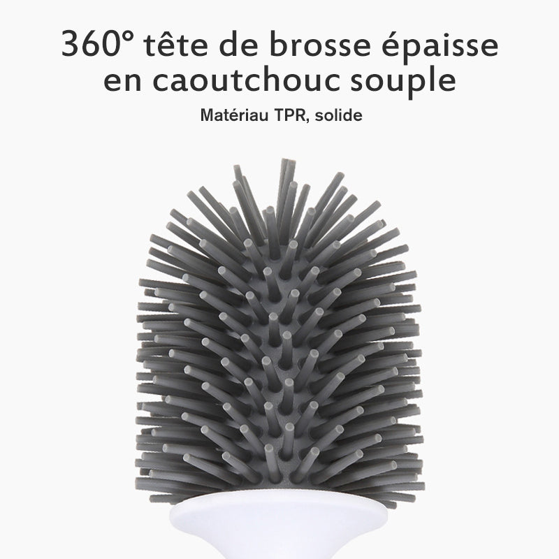 Brosse de Toilette en Silicone Antibactérienne - ciaovie