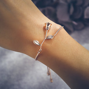 Bracelet Rose en 3D pour Femme