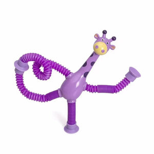 Jouet girafe télescopique avec ventouse