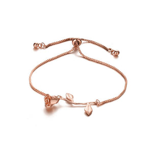 Bracelet Rose en 3D pour Femme