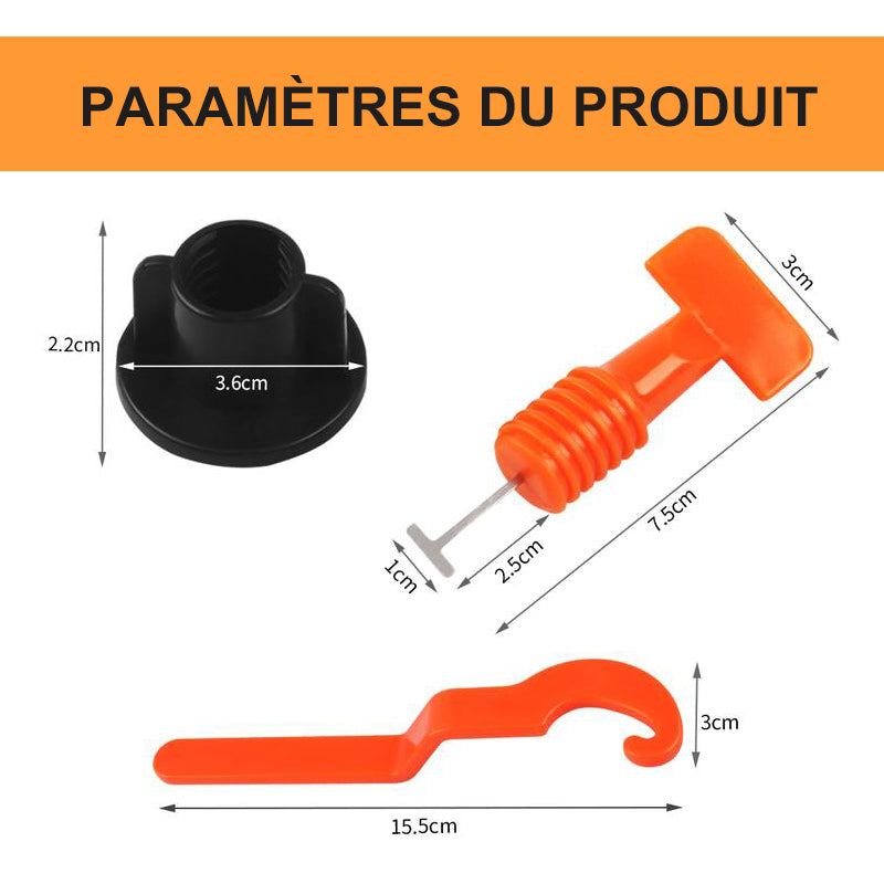 (50 pièces) Kit de Niveleur de Carrelage - ciaovie