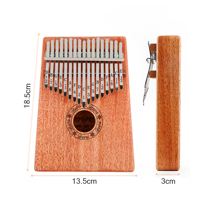 Kalimba 17 clés Professionnel Pouce Piano Instrument - ciaovie