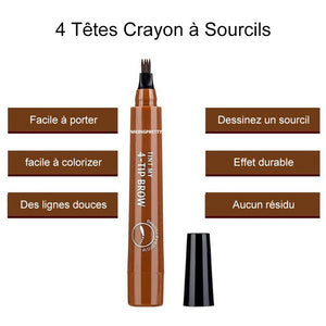 4 Têtes Crayon à Sourcils Magique