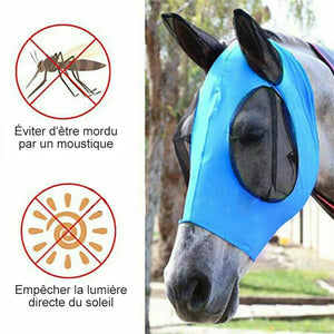 Masque Anti-mouche pour Visage Cheval