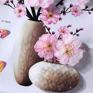 Autocollant Vase 3D