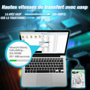 Adaptateur de Disque Dur USB 3.0 vers SATA III