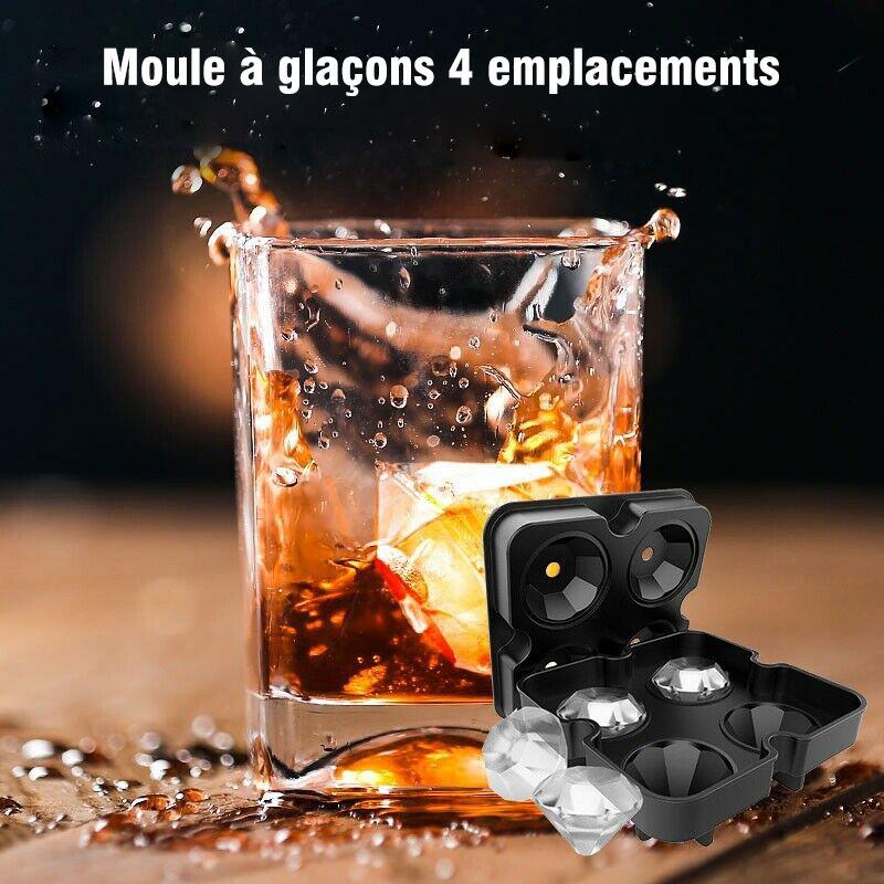 Silicone Moule à Glaçons en  Forme de Diament