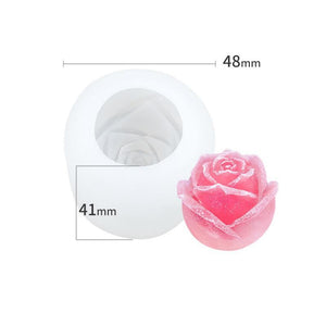 Moule à glaçons en forme de rose en silicone 3D