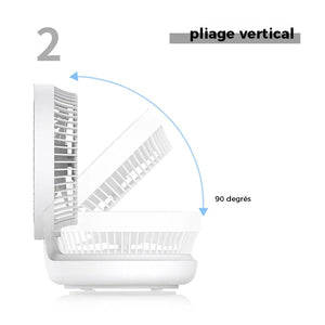 Ventilateur de Bureau Pliable