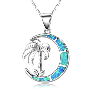 Collier de Palmier de la Lune Bleue