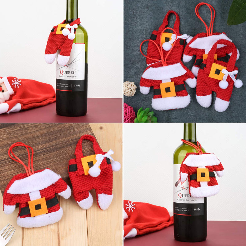 Ciaovie™ Costume de Père Noël de Porte-Couverts Décoration - ciaovie