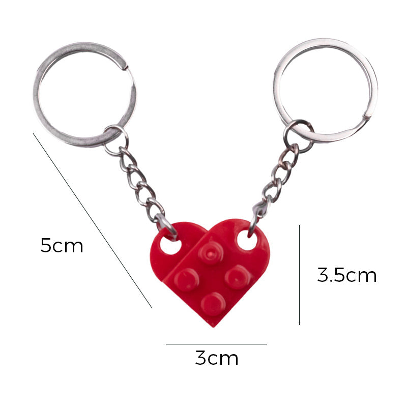 Porte-clés avec pendentif coeur