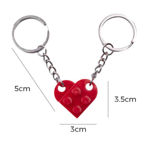 Porte-clés avec pendentif coeur