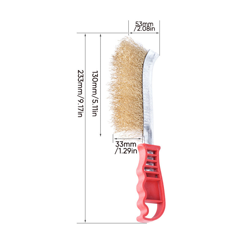 Brosse de dérouillage en fil d'acier en forme de couteau