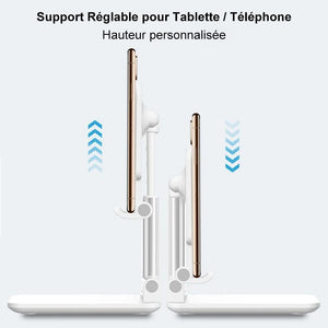 Support de Tablette/Téléphone Portable Réglable Ergonomique Pliable - ciaovie