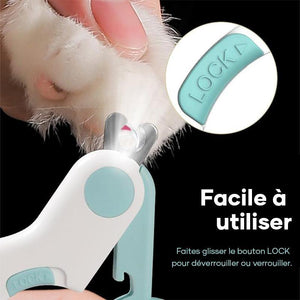 Coupe-ongles à LED pour Animaux de Compagnie