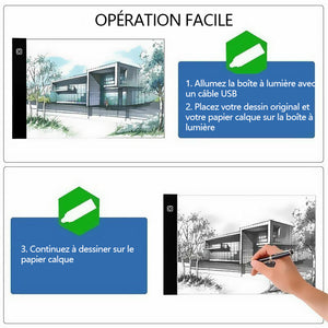 Tablette à Dessin avec Lumière LED