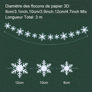 Ciaovie™ Décorations 3D en Flocon de Neige (6/12 pièces) - ciaovie