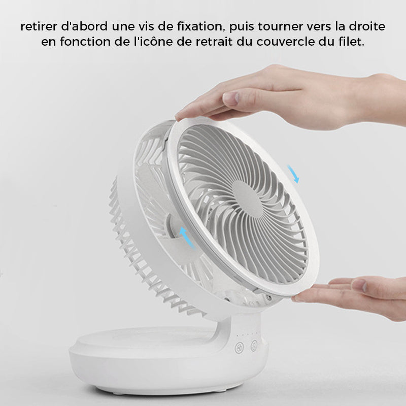 Ventilateur de Bureau Pliable