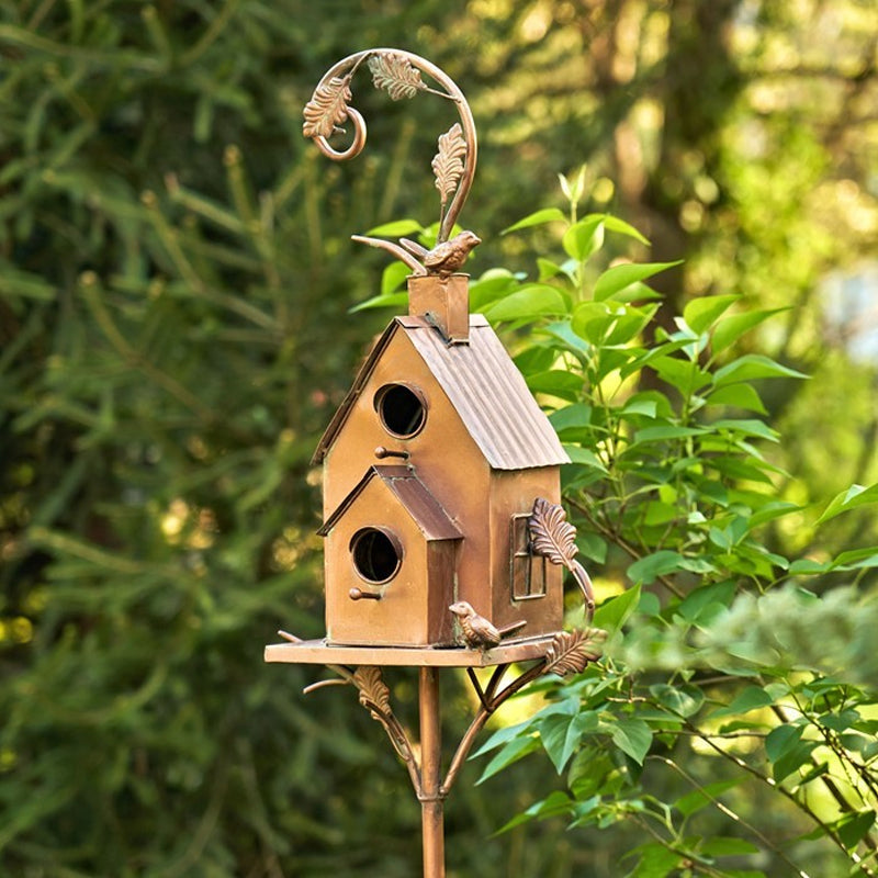 Décoration de Nichoir de Jardin en Métal Créatif