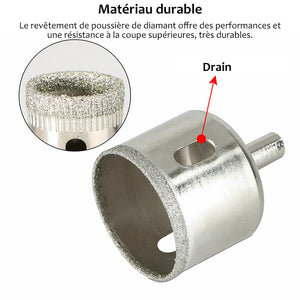 Foret Diamenté Ouvre-trou pour Verres et Carreaux (Kit de 15 PCs)