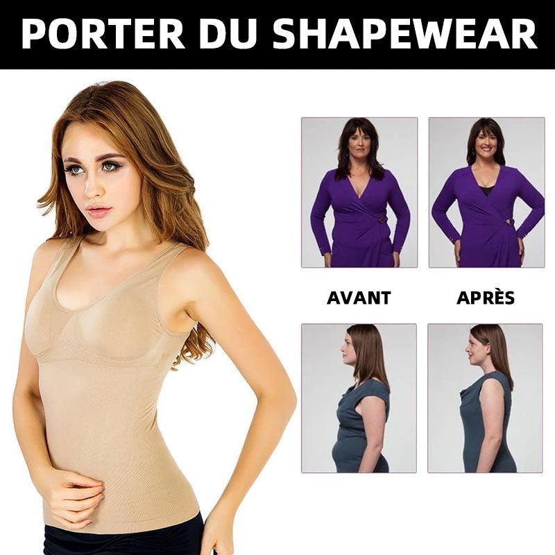 Débardeur avec Coussinet de Soutien-gorge Shapewear pour Femmes