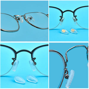 Ensemble de Coussinets de Nez en Silicone des Lunettes