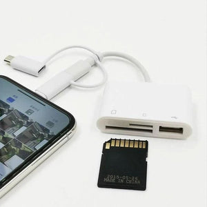 3-en-1 SD TF USB Lecteur de Carte OTG Adaptateur