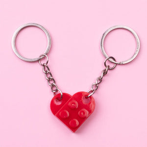 Porte-clés avec pendentif coeur