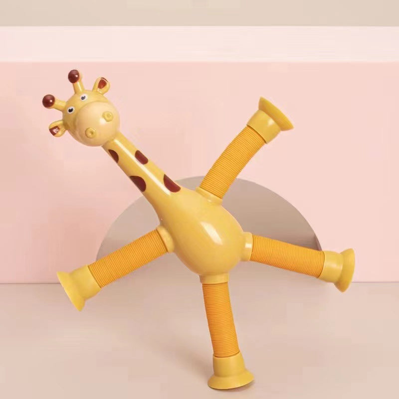 Jouet girafe télescopique avec ventouse