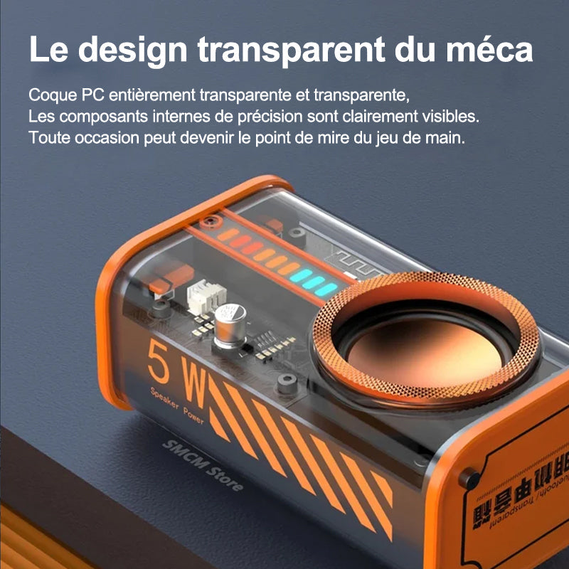 Haut-parleur sans Fil Bluetooth Mecha Transparent