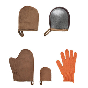 Ensemble de Gants de Bain de Gommage Exfoliants (3 pièces / 4 pièces) - ciaovie