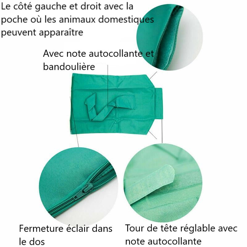 Sac de voyage chat, tissu respirant