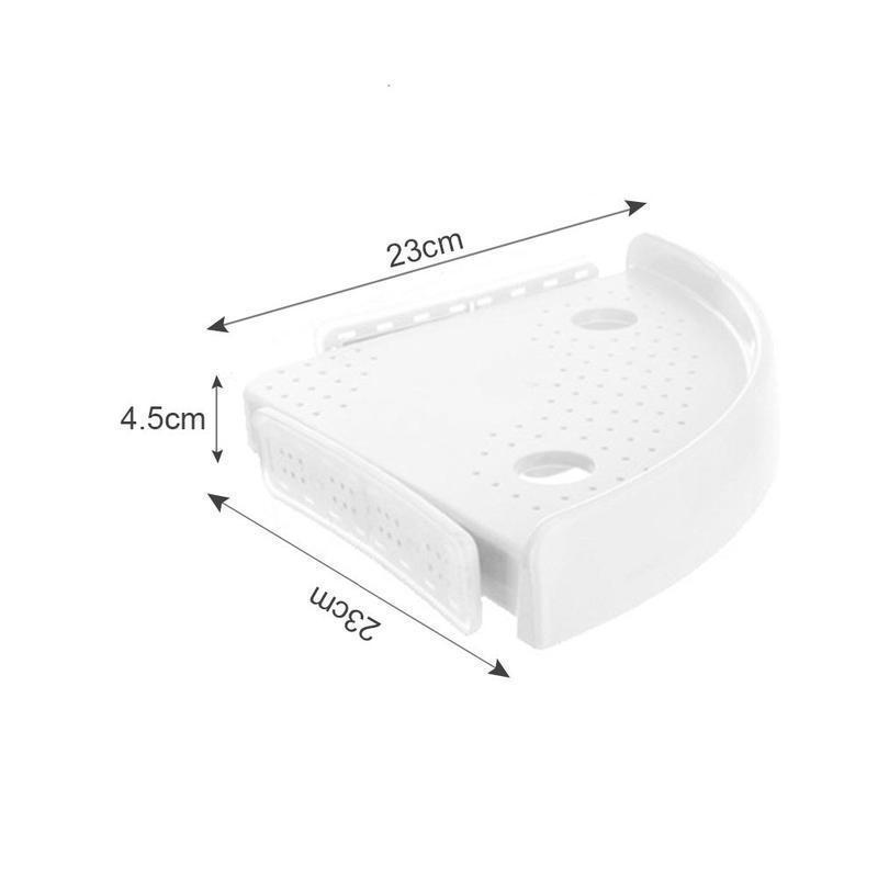 Tablette d'angle de salle de bain multifonction sans vis - ciaovie