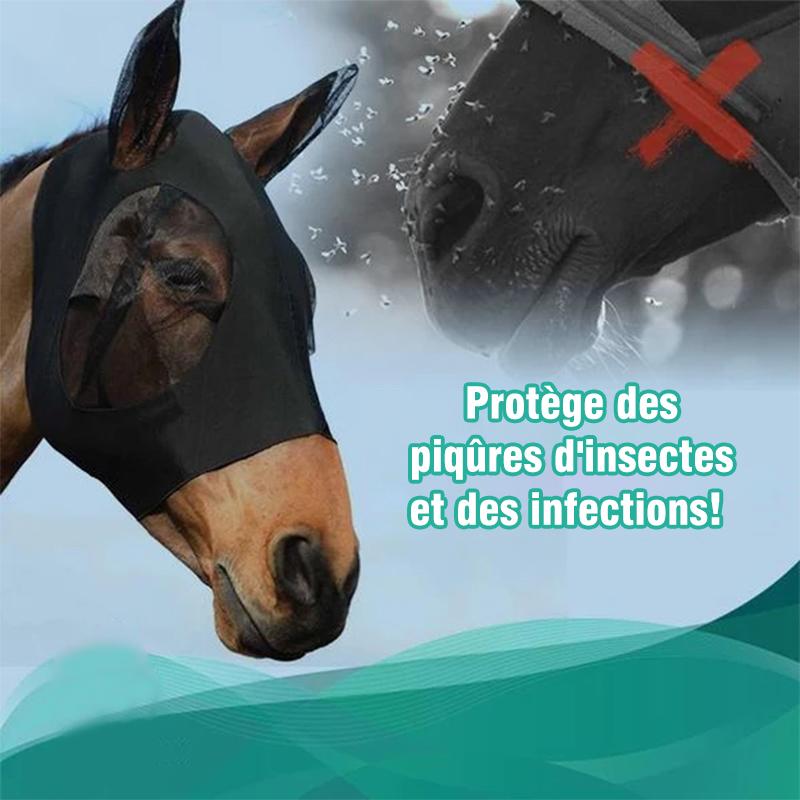 Masque Anti-mouche pour Visage Cheval