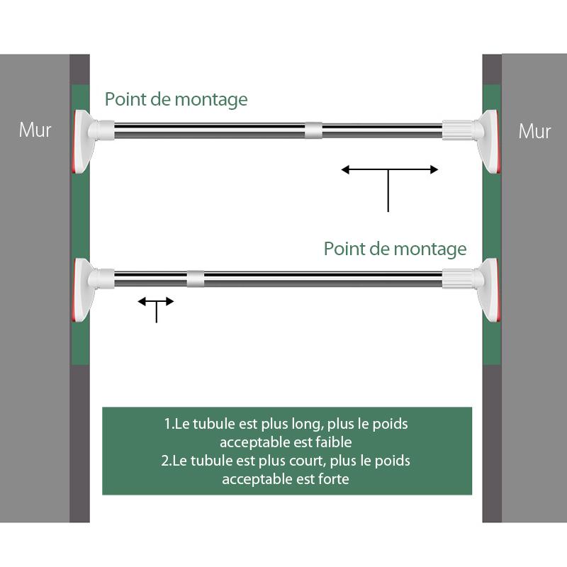 🔥Tige d'Etendoir à Linge Télescopique Multifunctionnel