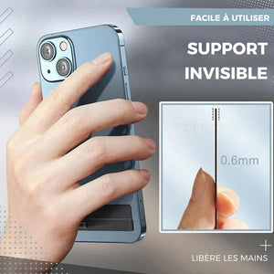 Mini support de téléphone portable ultra-fin et invisible