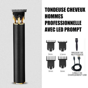 Tondeuse Cheveux Hommes Professionnelle avec Lumière d'Invite à LED