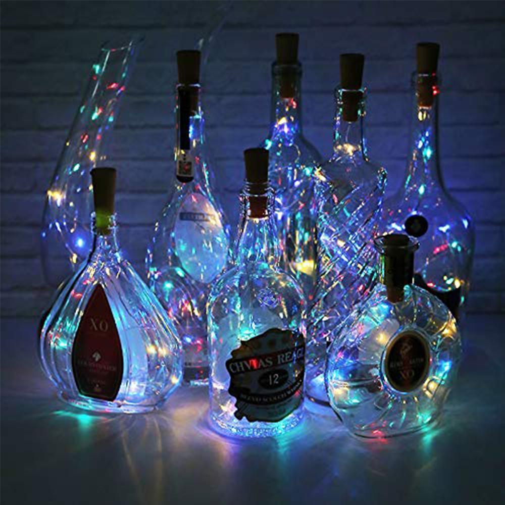 5 pcs LED Lumière de Bouteille Veilleuse de Liège Cadeau de Décor