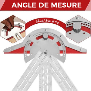 Règle de bord ajustable pour menuisiers