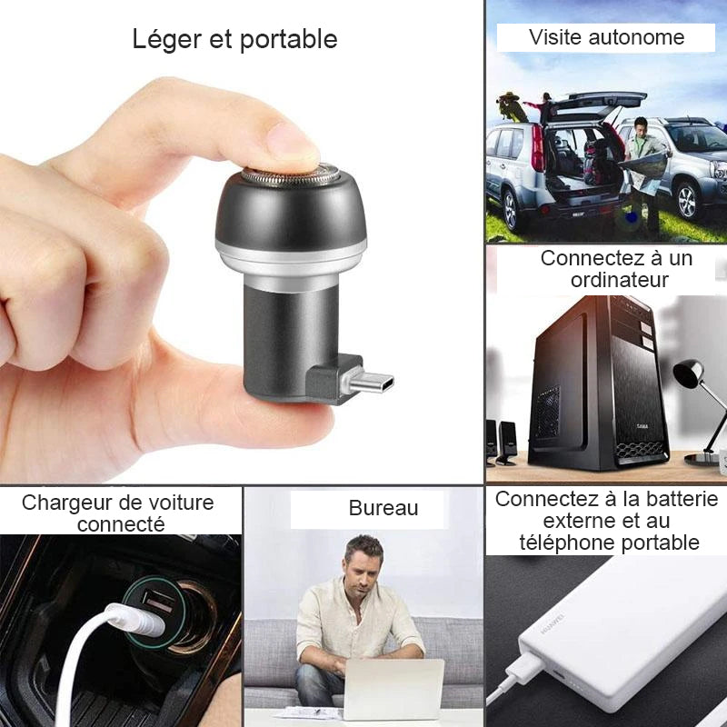 USB Mini Outil de Rasage Portable - ciaovie