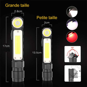 Lampe de Poche Anti-chute à Aiment Multifonctionnelle