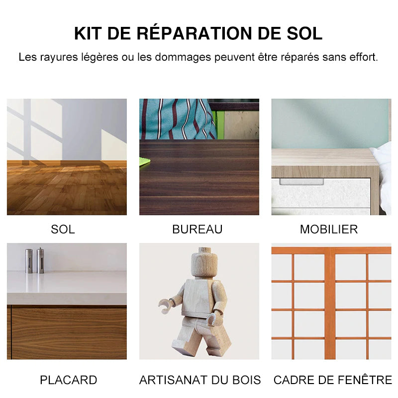 Outils de réparation de meubles en bois