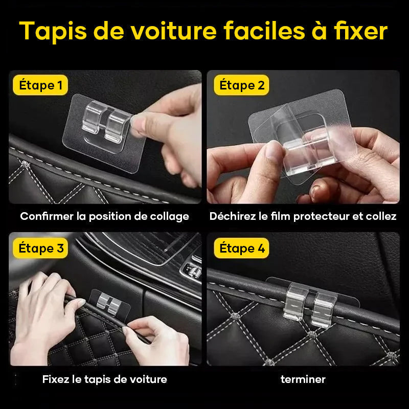 Boucles de fixation de tapis de voiture polyvalentes