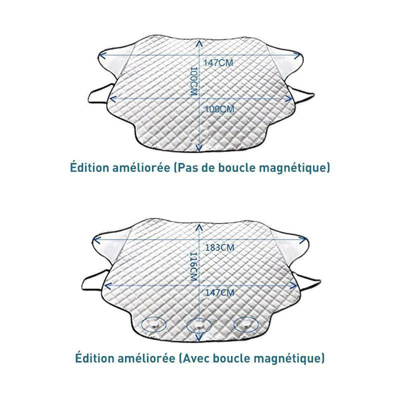 Couverture de Pare-brise de Voiture Magnétique - ciaovie