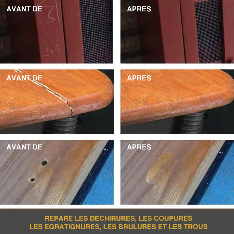 Outils de réparation de meubles en bois