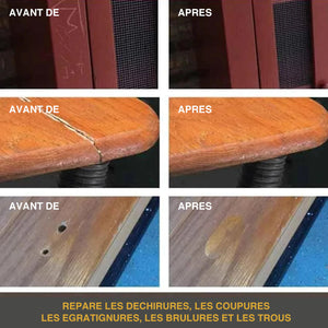 Outils de réparation de meubles en bois