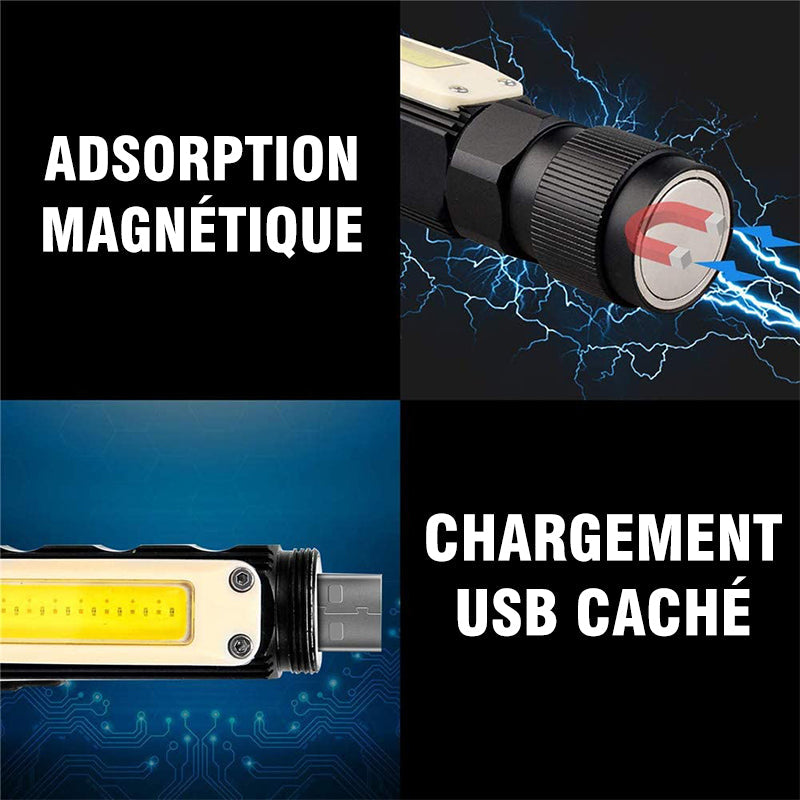 Lampe de Poche Anti-chute à Aiment Multifonctionnelle